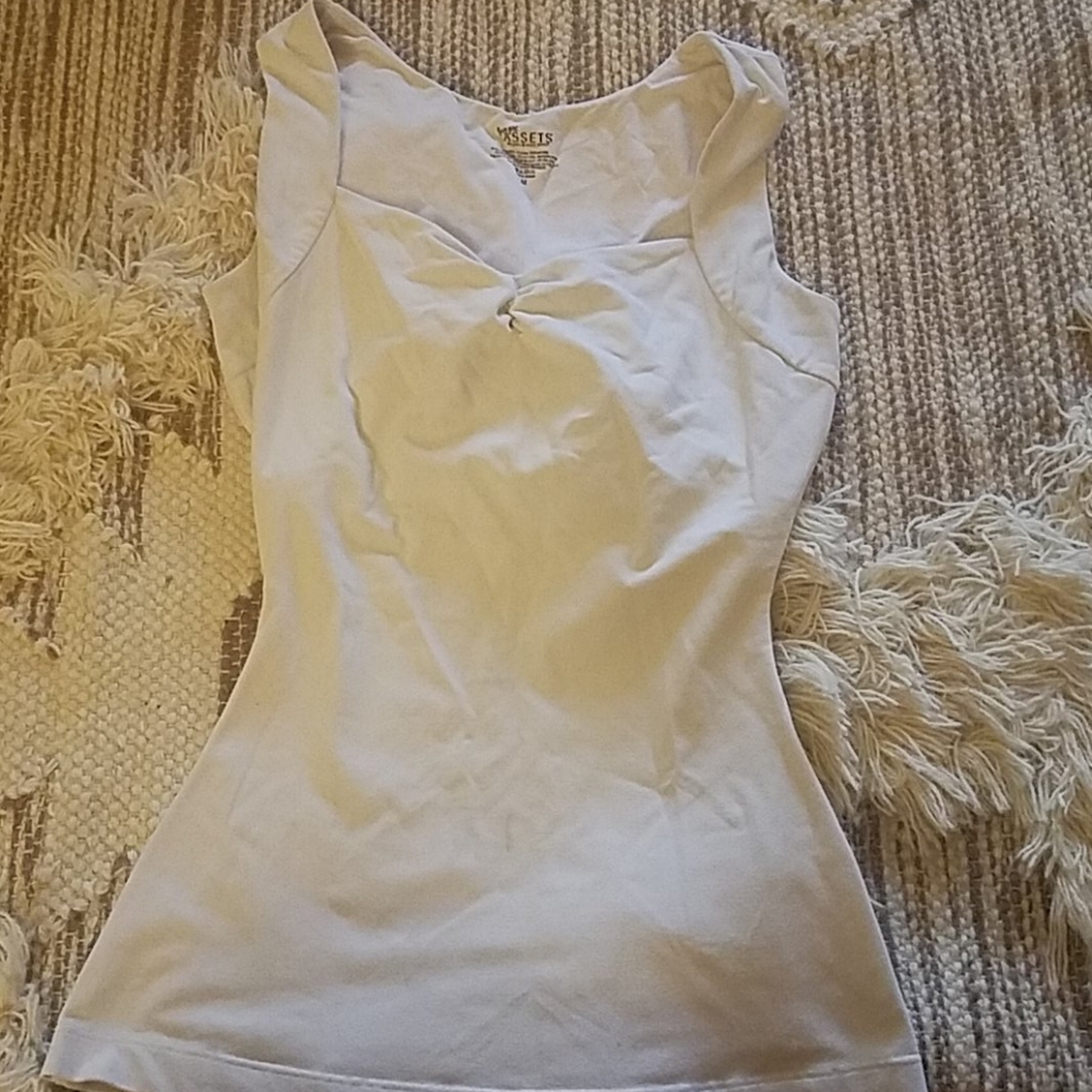 Sarah Blakley Assets White Tank Top